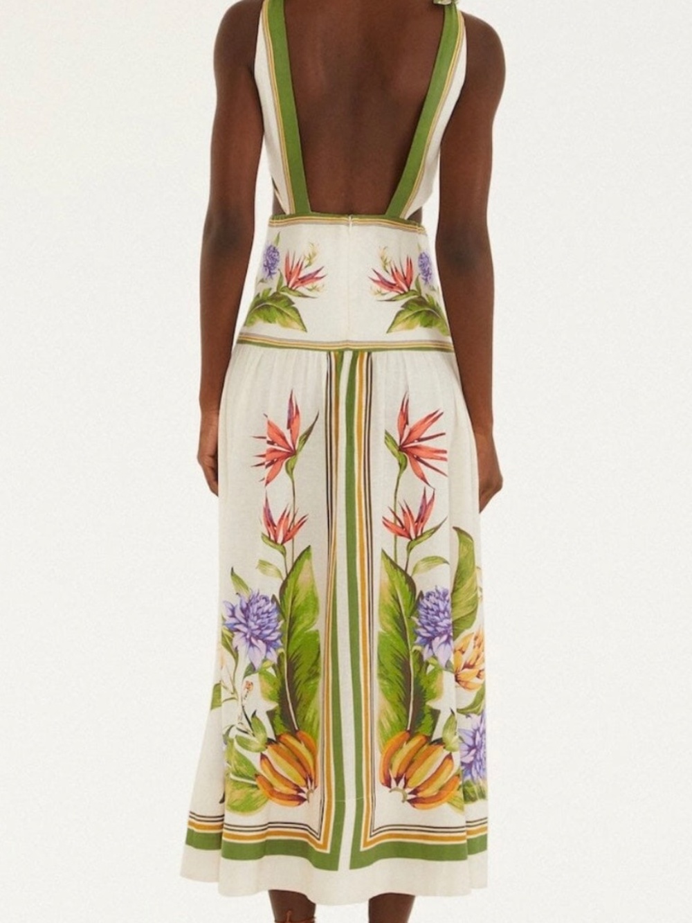 Farm Rio Sand Tropical Scarf Maxi Dress - Picture 2 of 6